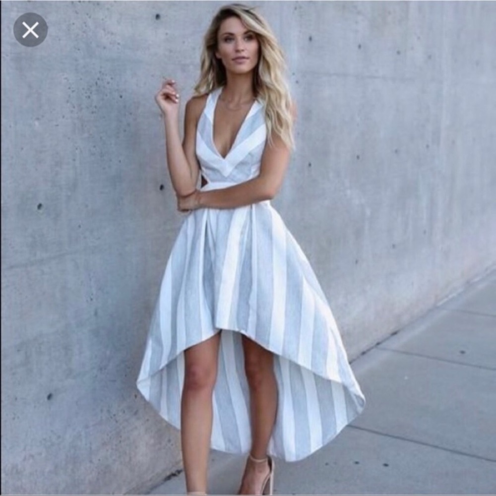 Ninette Pocketed High Low dress